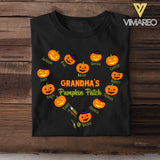 Personalized Grandma's Pumpkin Patch Kid Name Tshirt Printed QTHY1208