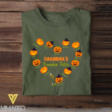 Personalized Grandma's Pumpkin Patch Kid Name Tshirt Printed QTHY1208