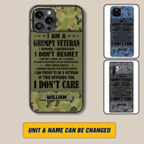 Personalized Australian Veteran/Soldier Phone Case Printed 22AUG-HY13