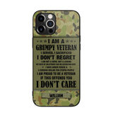 Personalized Australian Veteran/Soldier Phone Case Printed 22AUG-HY13