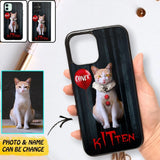 Personalized Kitten Halloween Day Phonecase QTDT1308