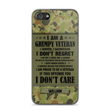 Personalized Australian Veteran/Soldier Phone Case Printed 22AUG-HY13