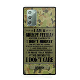 Personalized Australian Veteran/Soldier Phone Case Printed 22AUG-HY13