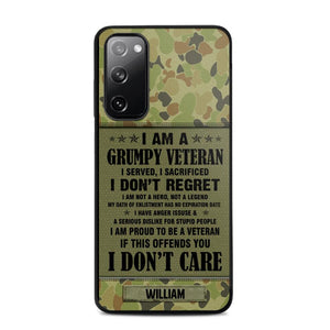 Personalized Australian Veteran/Soldier Phone Case Printed 22AUG-HY13