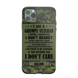 Personalized Canadian Veteran/Soldier Phone Case Printed 22AUG-HY13