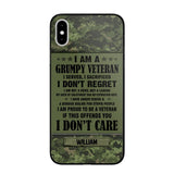 Personalized Canadian Veteran/Soldier Phone Case Printed 22AUG-HY13