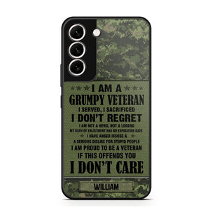 Personalized Canadian Veteran/Soldier Phone Case Printed 22AUG-HY13