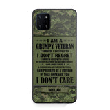 Personalized Canadian Veteran/Soldier Phone Case Printed 22AUG-HY13