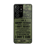 Personalized Canadian Veteran/Soldier Phone Case Printed 22AUG-HY13