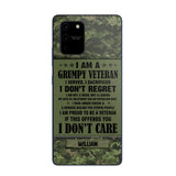 Personalized Canadian Veteran/Soldier Phone Case Printed 22AUG-HY13