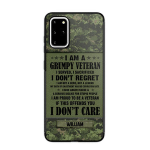 Personalized Canadian Veteran/Soldier Phone Case Printed 22AUG-HY13