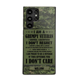 Personalized Canadian Veteran/Soldier Phone Case Printed 22AUG-HY13