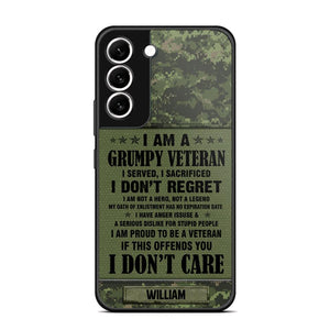 Personalized Canadian Veteran/Soldier Phone Case Printed 22AUG-HY13