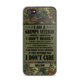 Personalized German Veteran/Soldier Phone Case Printed 22AUG-HY13