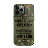 Personalized German Veteran/Soldier Phone Case Printed 22AUG-HY13