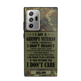 Personalized German Veteran/Soldier Phone Case Printed 22AUG-HY13