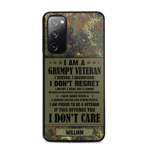 Personalized German Veteran/Soldier Phone Case Printed 22AUG-HY13