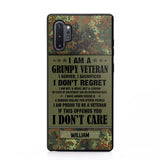 Personalized German Veteran/Soldier Phone Case Printed 22AUG-HY13