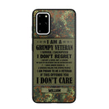 Personalized German Veteran/Soldier Phone Case Printed 22AUG-HY13