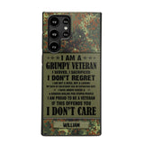 Personalized German Veteran/Soldier Phone Case Printed 22AUG-HY13