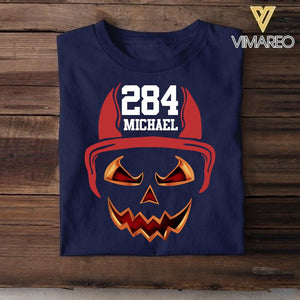 Personalized Firefighter Halloween Tshirt Printed QTDT1508