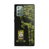 Personalized Canadian Solider/ Veteran Skull Phonecase Printed QTDT1508