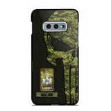 Personalized Canadian Solider/ Veteran Skull Phonecase Printed QTDT1508