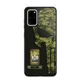 Personalized Canadian Solider/ Veteran Skull Phonecase Printed QTDT1508