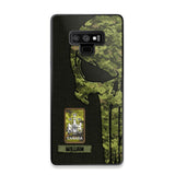 Personalized Canadian Solider/ Veteran Skull Phonecase Printed QTDT1508