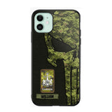 Personalized Canadian Solider/ Veteran Skull Phonecase Printed QTDT1508