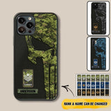 Personalized Canadian Solider/ Veteran Skull Phonecase Printed QTDT1508