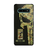 Personalized Australian Solider/ Veteran Skull Phonecase Printed QTDT1508