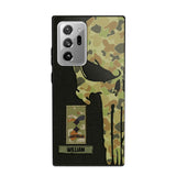 Personalized Australian Solider/ Veteran Skull Phonecase Printed QTDT1508