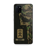 Personalized Swiss Solider/ Veteran Skull Phonecase Printed QTDT1508