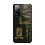 Personalized Swiss Solider/ Veteran Skull Phonecase Printed QTDT1508