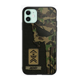 Personalized Swiss Solider/ Veteran Skull Phonecase Printed QTDT1508