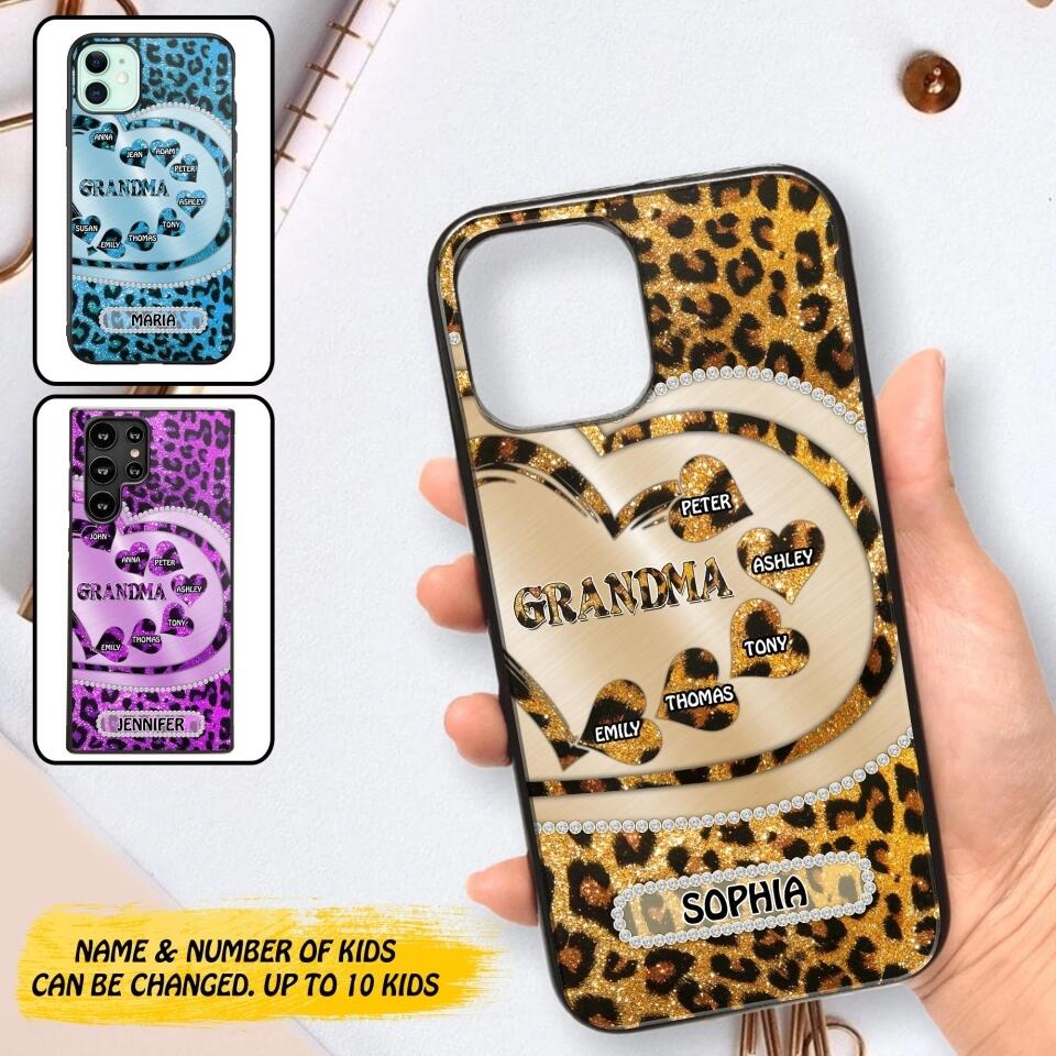 Personalized Grandma Kid Phone Case Printed 22AUG-DT15