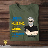 Personalized Vintage Legend Husband Daddy Since Years Man Sweden Tshirt Printed DMHY1508