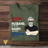 Personalized Vintage Legend Husband Daddy Since Years Man Netherland Tshirt Printed DMHY1508