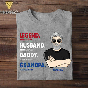 Personalized Vintage Legend Husband Daddy Since Years Man Netherland Tshirt Printed DMHY1508