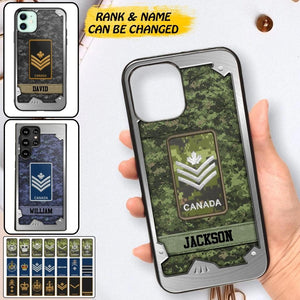 Personalized Solider/ Veteran Canada Phone Case Printed DMDT1508