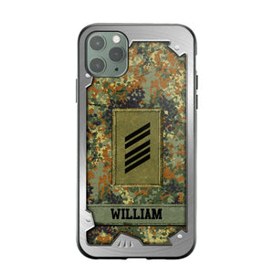 Personalized Solider/ Veteran German Phone Case Printed DMDT1508