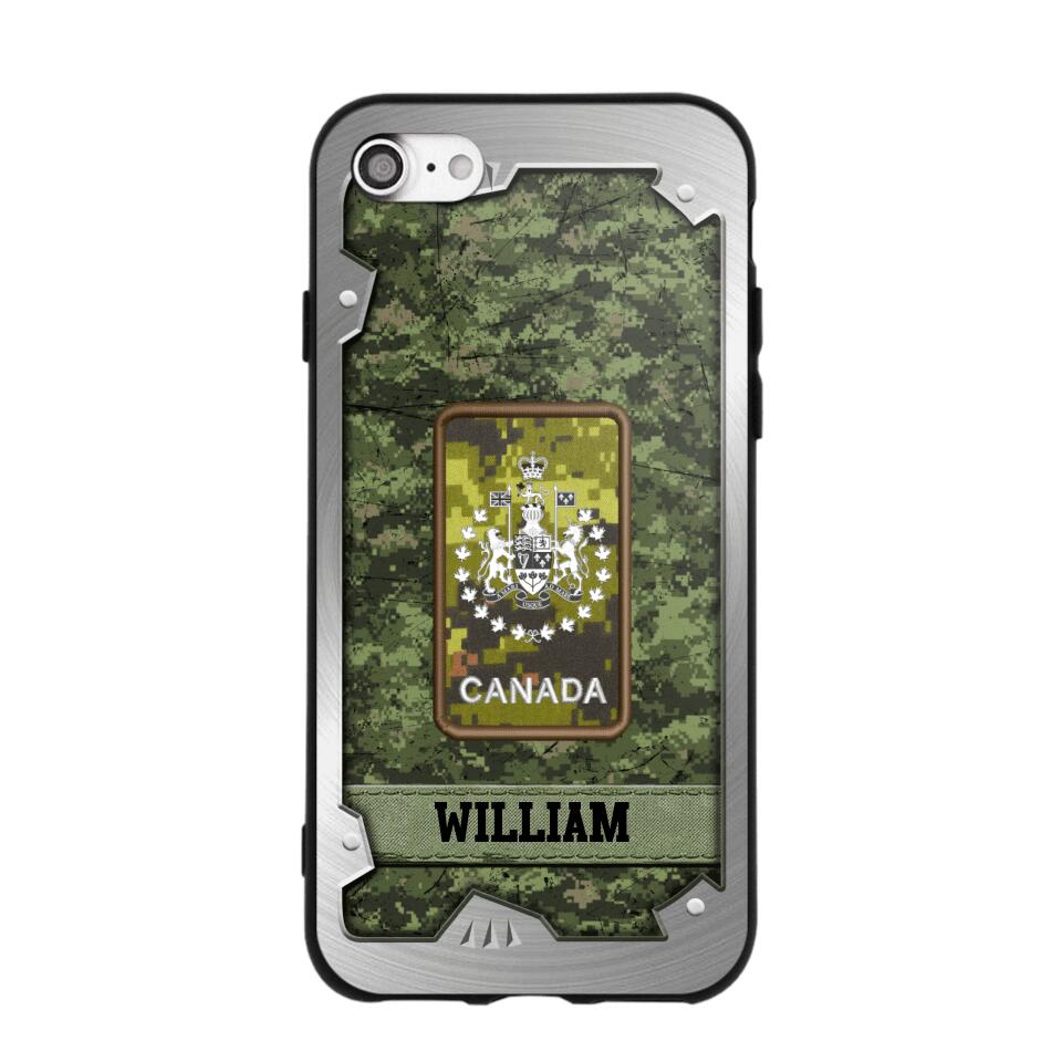 Personalized Solider/ Veteran Canada Phone Case Printed DMDT1508