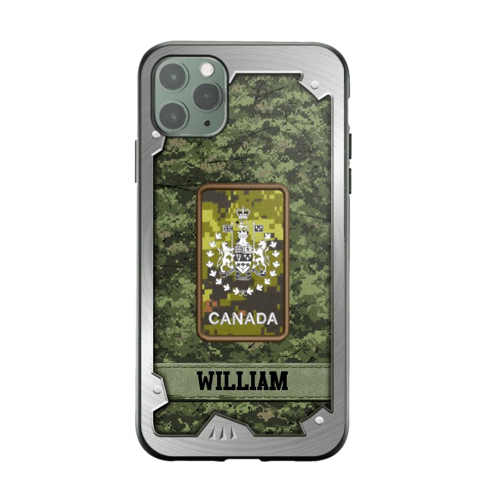 Personalized Solider/ Veteran Canada Phone Case Printed DMDT1508