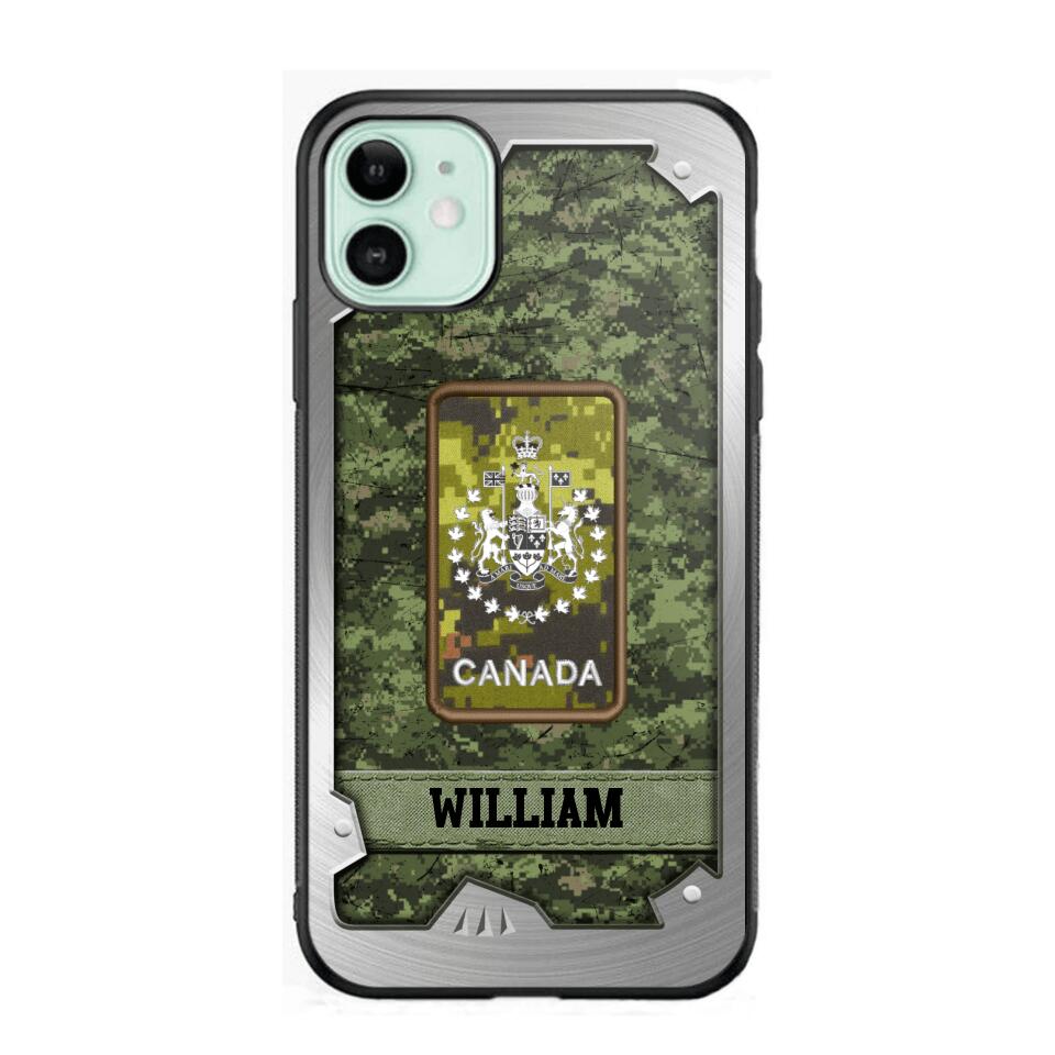 Personalized Solider/ Veteran Canada Phone Case Printed DMDT1508