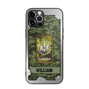 Personalized Solider/ Veteran Canada Phone Case Printed DMDT1508