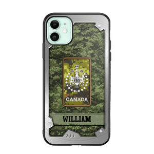 Personalized Solider/ Veteran Canada Phone Case Printed DMDT1508