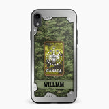 Personalized Solider/ Veteran Canada Phone Case Printed DMDT1508