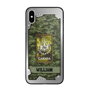 Personalized Solider/ Veteran Canada Phone Case Printed DMDT1508