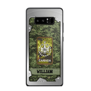 Personalized Solider/ Veteran Canada Phone Case Printed DMDT1508